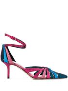 Jimmy Choo Caged Pointed Sandals - Blue