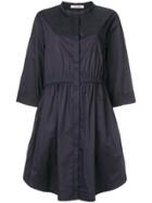 Dorothee Schumacher Collarless Shirt Dress - Blue