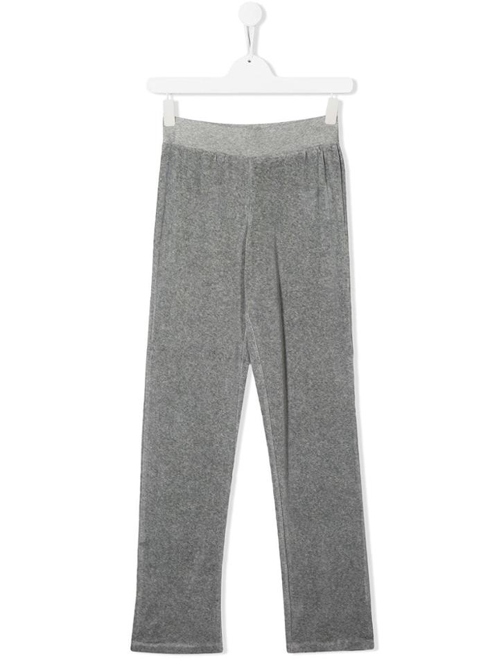 Lapin House Textured Straight-leg Track Pants - Grey