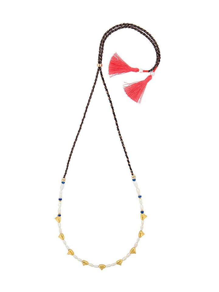 Lizzie Fortunato Jewels Simple Tooth Necklace, Women's, Pink/purple