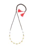 Lizzie Fortunato Jewels Simple Tooth Necklace, Women's, Pink/purple