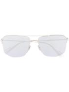 Dior Eyewear 180 Geometric Aviator Sunglasses - White