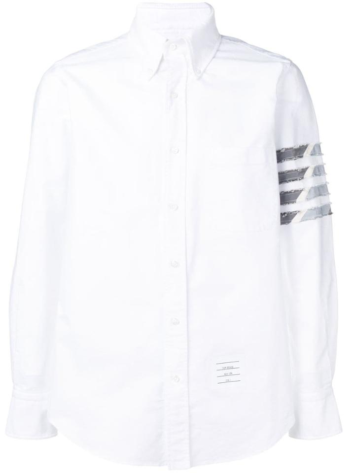 Thom Browne 4-bar Center-back Stripe Oxford - White