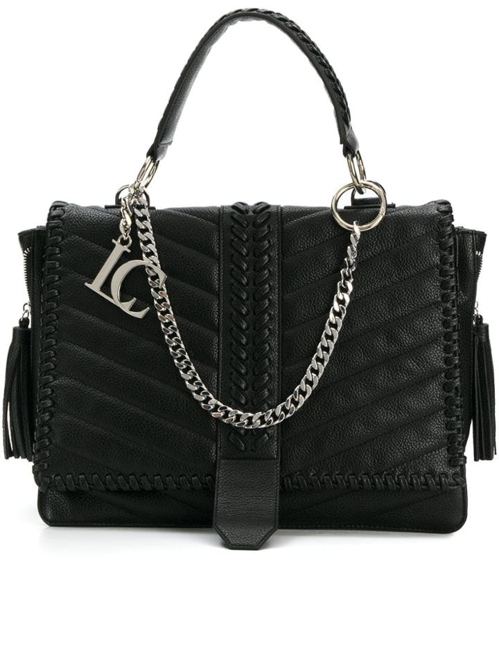 La Carrie Chain Detail Tote - Black