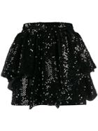 Alexandre Vauthier Sequined Short Skirt - Black