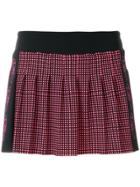 Fendi Karlito-appliqué Pleated Skirt - Black