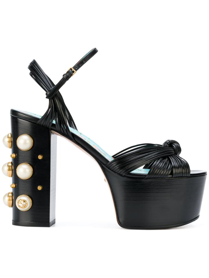 Gucci Platform Sandals - Black
