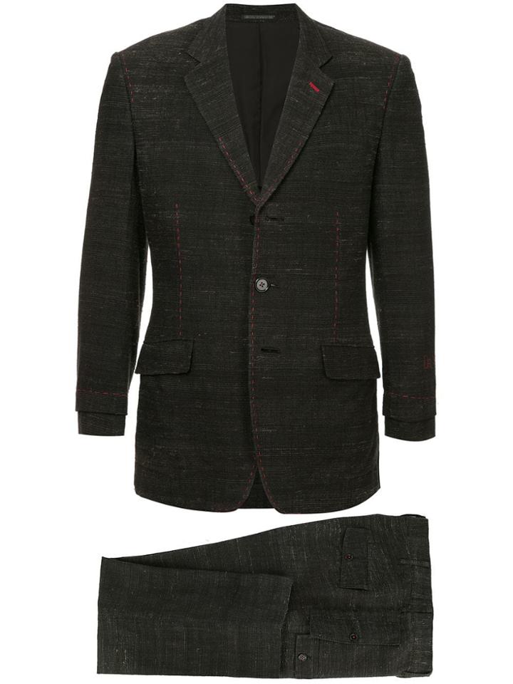 Yohji Yamamoto Vintage Stitching Details Suit - Grey