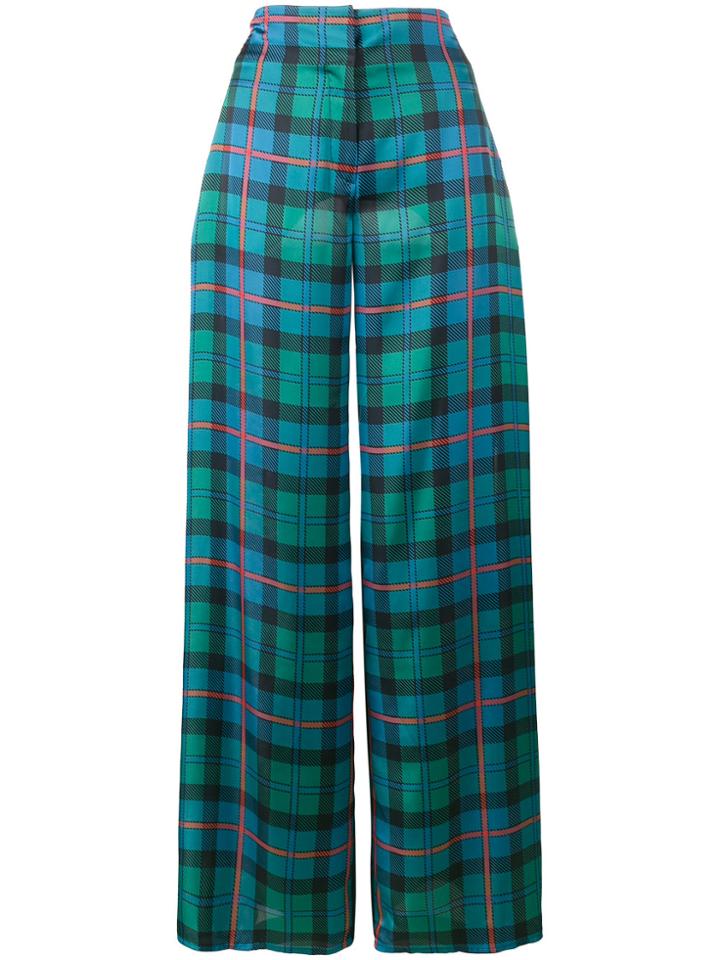 Esteban Cortazar Batti Patchwork Wide Leg Trousers - Multicolour