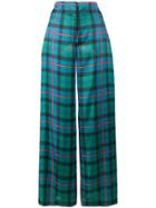 Esteban Cortazar Batti Patchwork Wide Leg Trousers - Multicolour