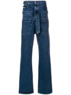 Diesel Red Tag Reversed Wide Leg Jeans - Blue