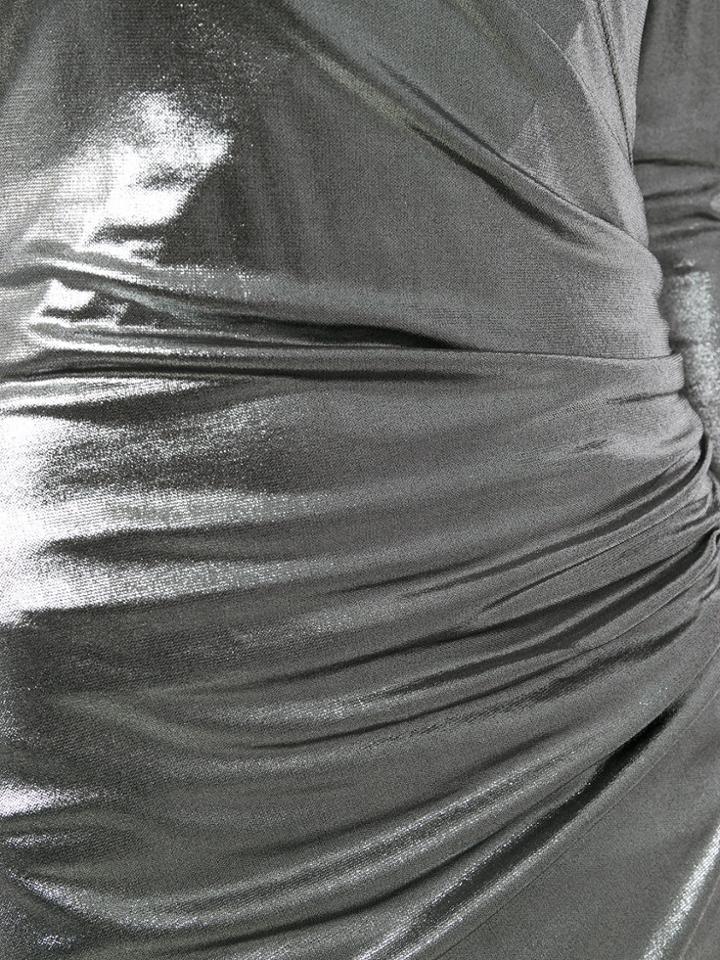 Balmain Metallic V-neck Dress