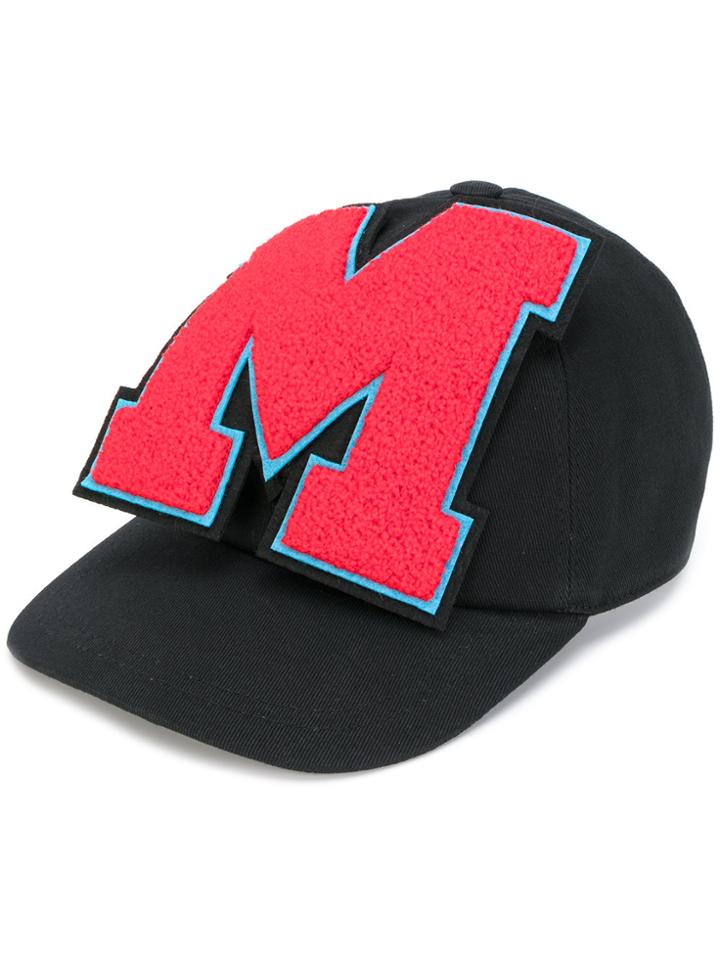 Msgm Brand Patch Cap - Black
