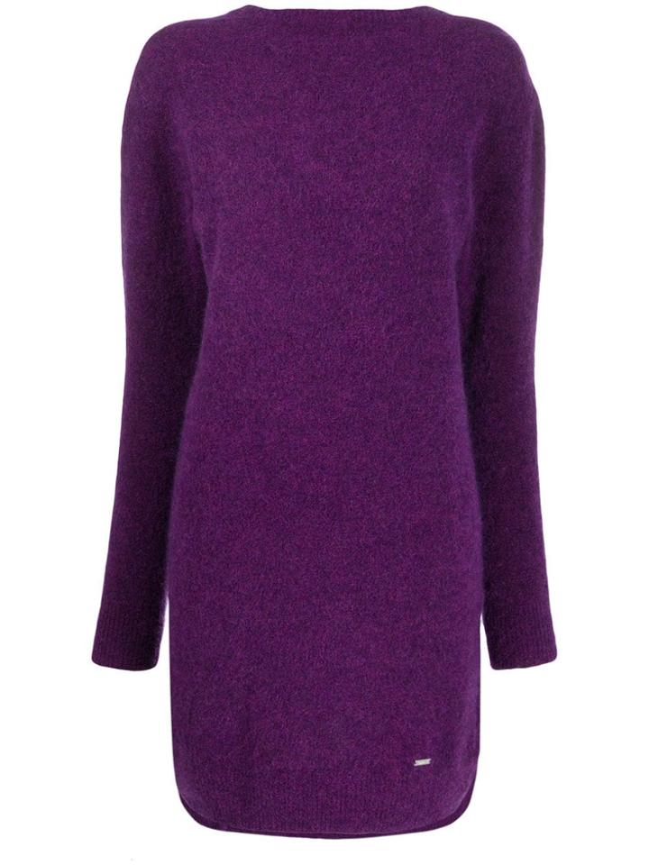 Dsquared2 V-back Knitted Dress - Purple
