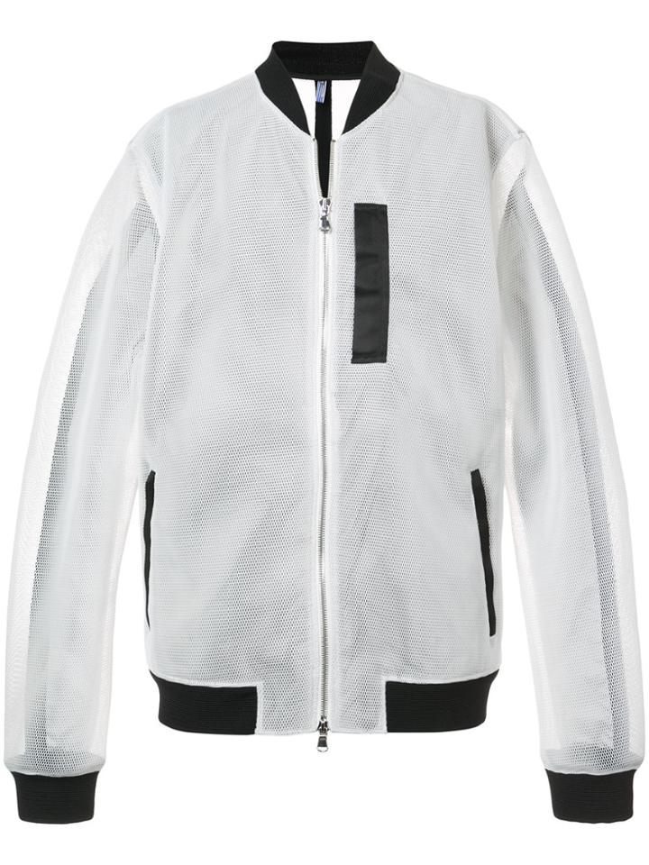 Engineered For Motion Fleetwood Reflective Sheer Bomber - White