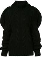 Aalto Oversized Knitted Sweater - Black