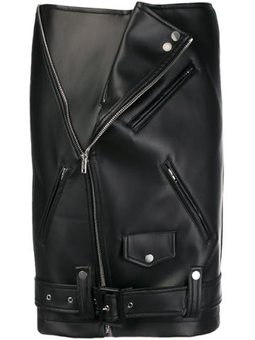 Zilver Biker Midi Skirt - Black