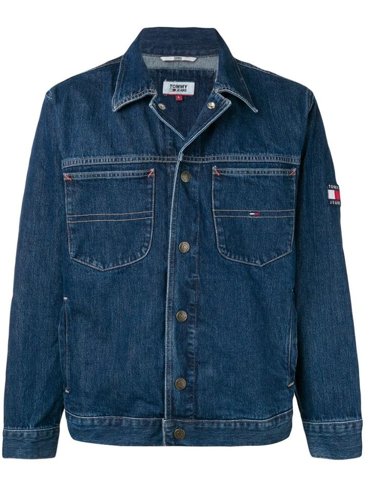 Tommy Jeans Embroidered Logo Jacket - Blue