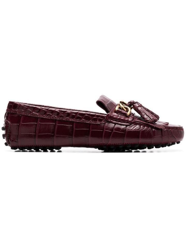 Tod's Taseel-embellished Loafers - Pink