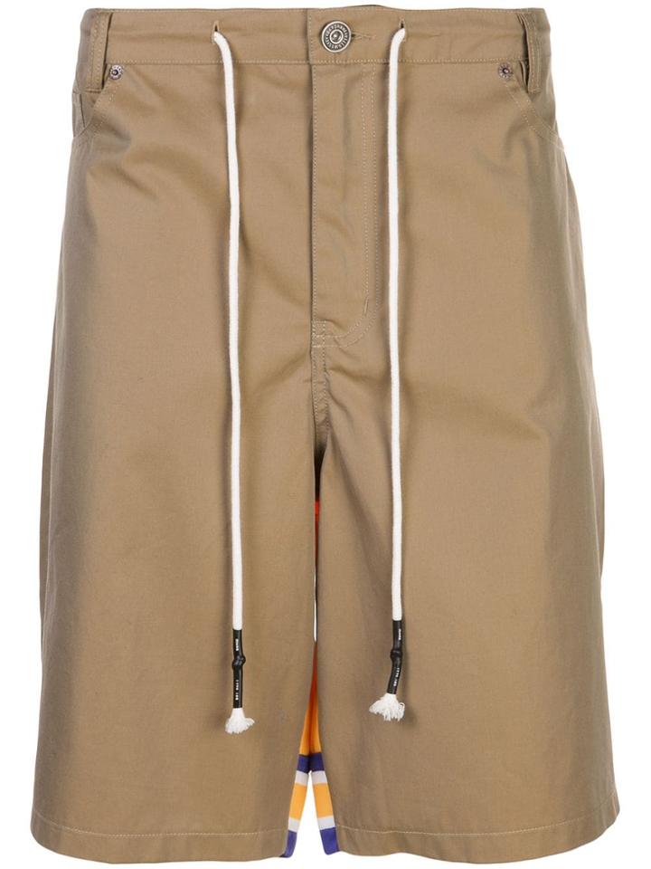 Mostly Heard Rarely Seen Combination Drawstring Shorts - Green