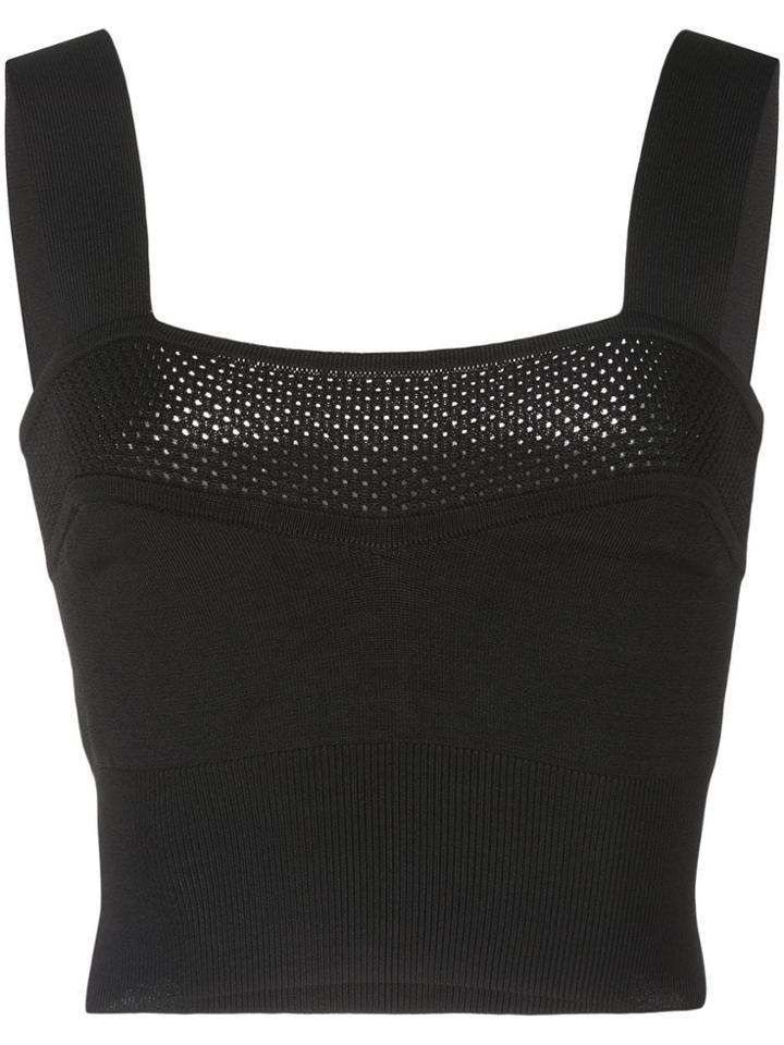 Fleur Du Mal Knit Bra Top - Black