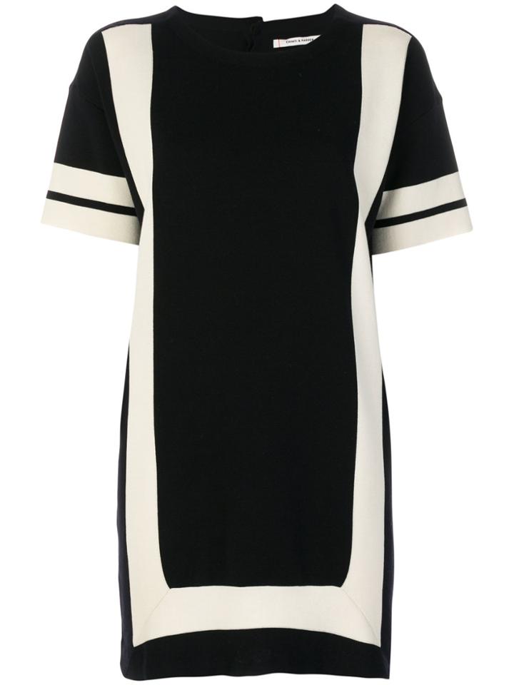 Chinti & Parker Panelled Mini Dress - Blue