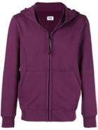 Cp Company Zipped Hooded Sweatshirt - Pink & Purple