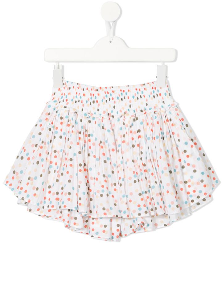 Velveteen Eloise Confetti Print Skirt - White