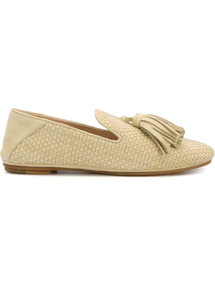 Derek Lam Palazzo Slippers, Women's, Size: 36, Yellow/orange, Suede