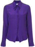 Costume National Tie Collar Shirt - Purple