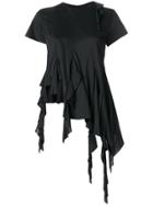 Marques'almeida Asymmetric Draped T-shirt - Black