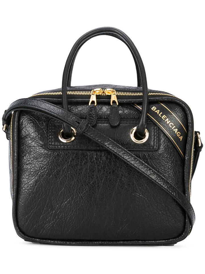 Balenciaga - Blanket Square Tote - Women - Lamb Skin - One Size, Women's, Black, Lamb Skin