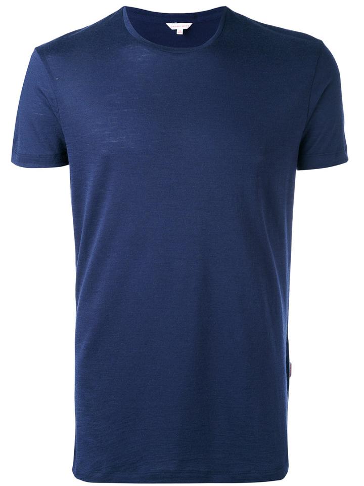 Orlebar Brown - Knitted Crewneck T-shirt - Men - Merino - S, Blue, Merino