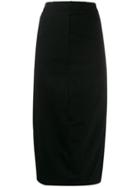 Rundholz Black Label Raw Hem Midi Skirt