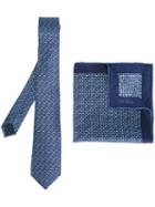 Lanvin Stitch Print Pocket Square