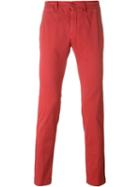 Moncler Classic Chinos, Men's, Size: 46, Red, Cotton/spandex/elastane