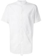 Alexandre Plokhov Band Collar Shirt, Men's, Size: 48, White, Cotton/spandex/elastane