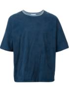 Factotum Washed Effect T-shirt, Men's, Size: 46, Blue, Cotton/rayon