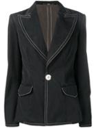 Gianfranco Ferré Pre-owned 1990's Stitching Details Blazer - Black