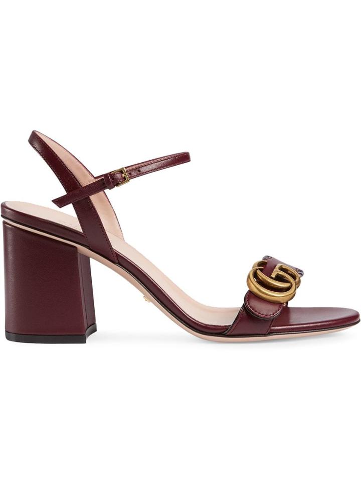 Gucci Double G Sandals - Red