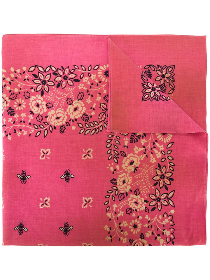 Gucci Printed Scarf - Pink & Purple