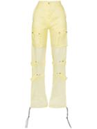 Supriya Lele Silk-organza Utility Trousers - Yellow
