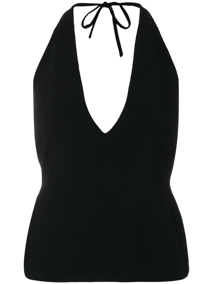 Gareth Pugh Plunge Halterneck Top - Black