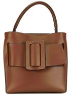 Boyy Buckle Detail Tote, Women's, Brown, Calf Leather/suede