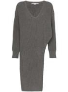 Stella Mccartney Long Knitted Jumper - Grey