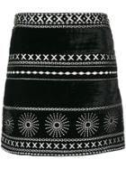 Dodo Bar Or Printed Mini Skirt - Black