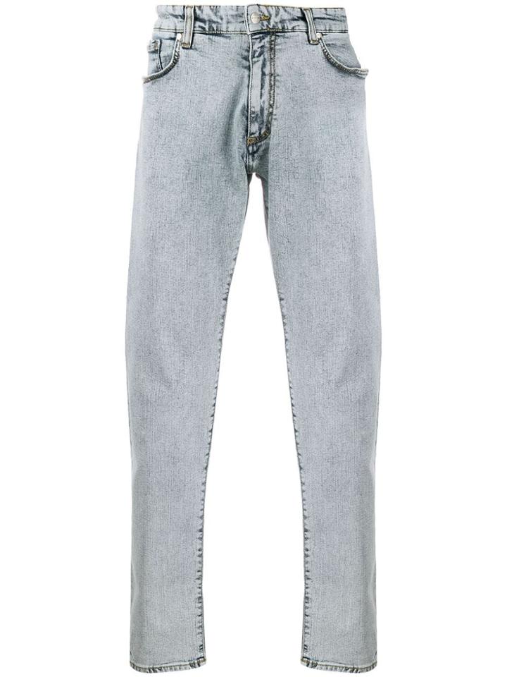 Represent 14 Oz Candiani Denim Mid-rise Jeans - Blue