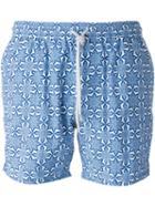 Capricode Printed Swim Shorts, Men's, Size: Xl, Blue, Polyamide