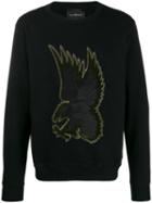 John Richmond Eagle Embroidered Sweatshirt - Black