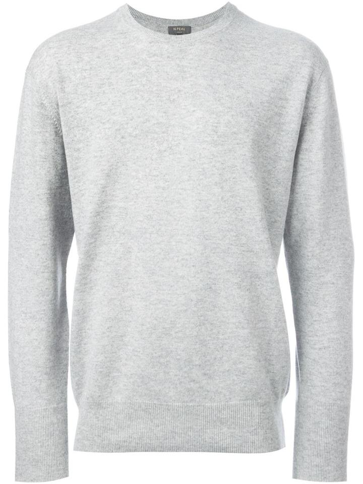 N.peal - 'the Oxford' Round Neck Jumper - Men - Cashmere - L, Grey, Cashmere